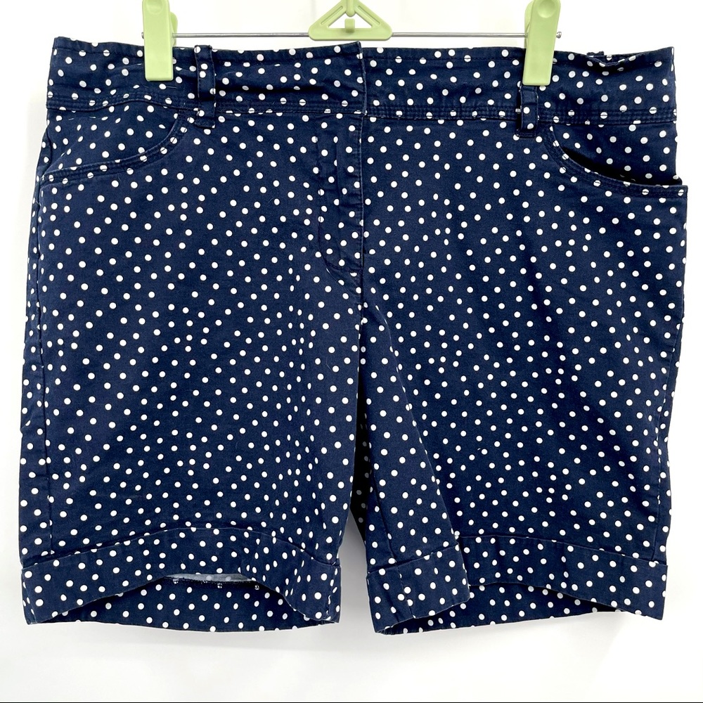 Tommy Hilfiger Polka Dot Shorts Size 12 Navy